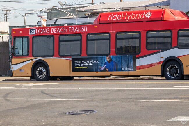 Long Beach Transit lines run regularly on the main streets of the Westside community.