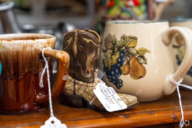 Locals can shop for unique pieces at vintage shops in Weatherford, TX.