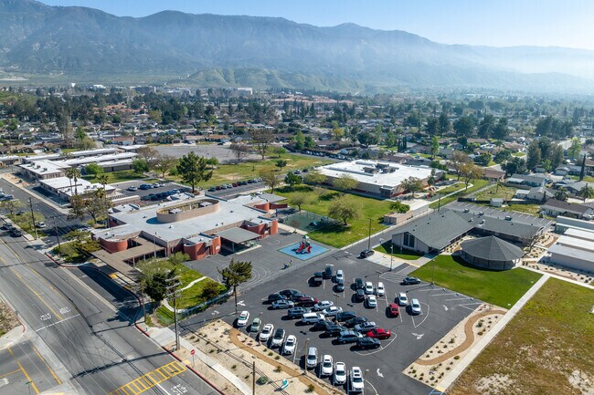 The Carmack School is centrally located in the Hudson neighborhood of San Bernardino, CA.