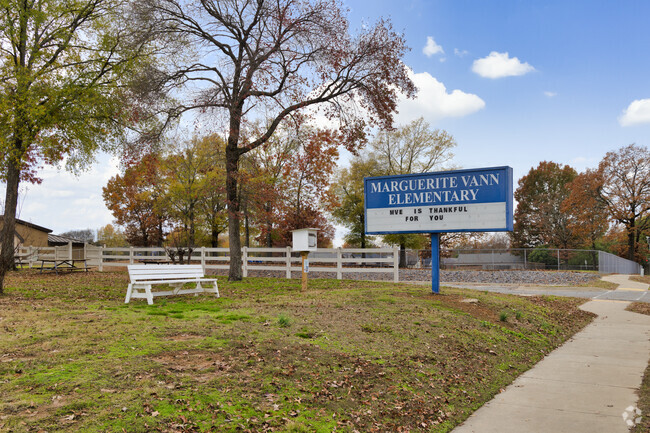 Marguerite Vann Elementary pride can be seen around campus.