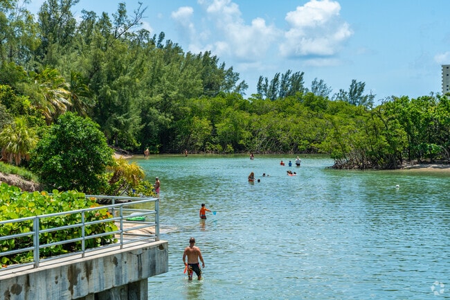 Jupiter Dunes locals take a dip in in the Loxahatchee river at Dubois Park.