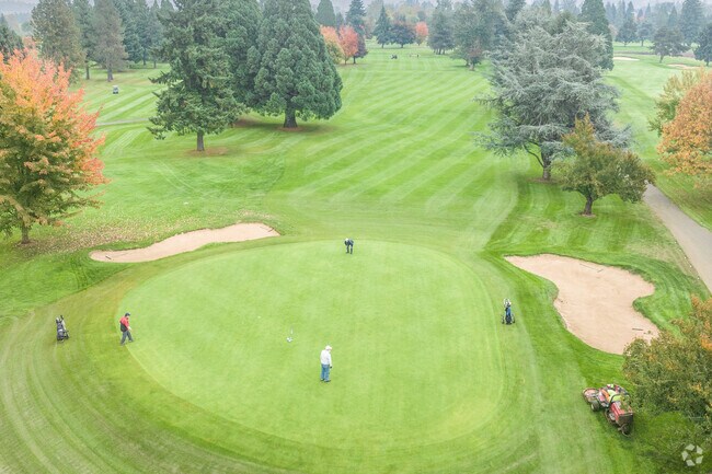 Rain or shine, golfers are always on the golf course at Emerald Valley golf club in Creswell.