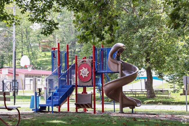Zelienople Community Park features a full playground for kids and families to enjoy.