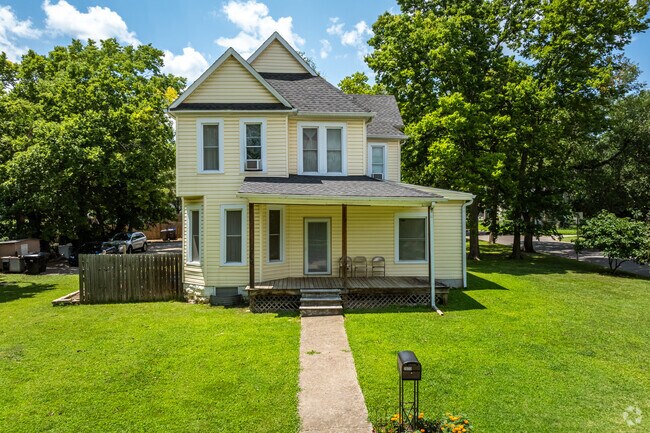 Some homes in Chesney Park are located by the old red bricks that cover Buchanan Street.