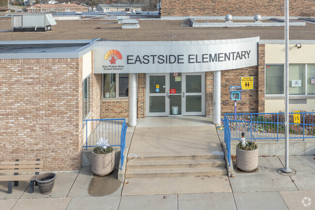 Here is the main entrance to Eastside Elementary School.