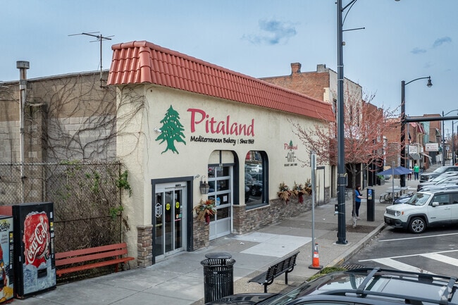 Pitaland is a popular place to eat in the heart of Brookline.
