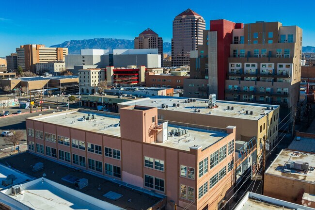 Siembra Leadership High School
among the other buildings found in downtown Albuquerque.