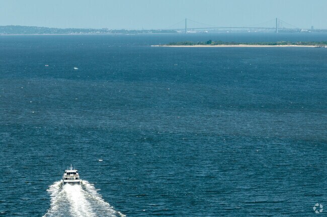 The Seastreak Ferry is a short drive  from Navesink.