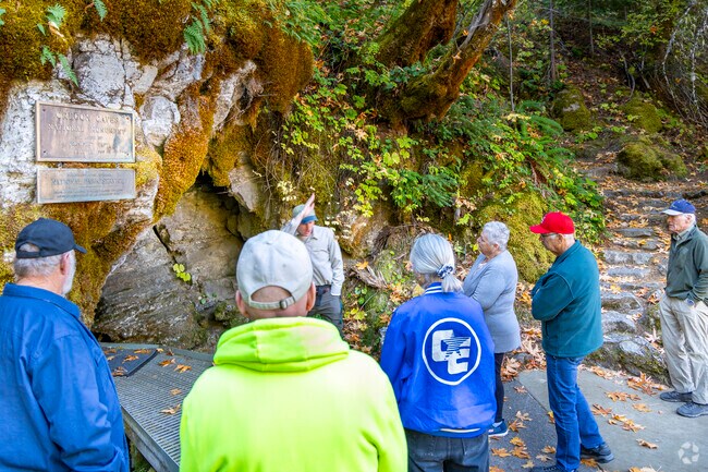 Visitors from all over come to see the spectacular Oregon Caves, available near O'Brien.