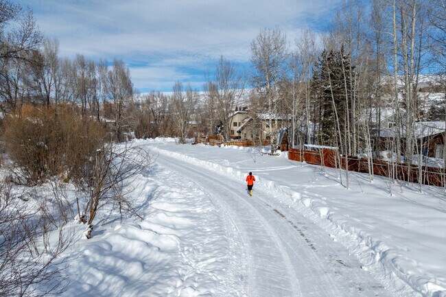 Yampa River Core Trail is plowed in the winter time, allowing runners, bikers and walkers to use it year round.