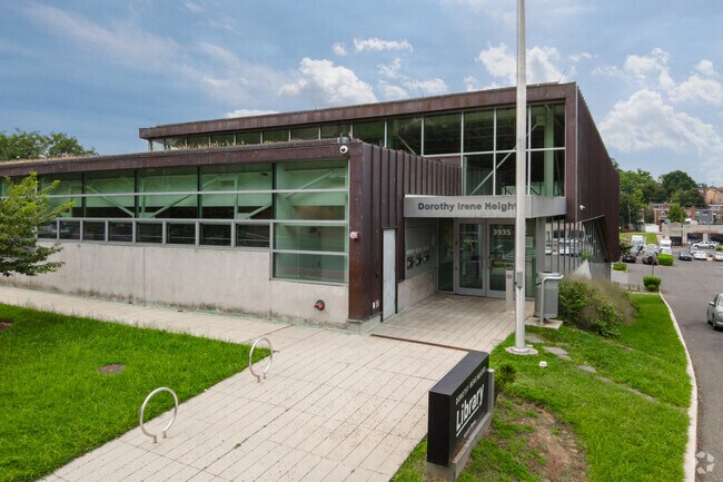 Dorothy I. Height Neighborhood Library in Benning is housed in a beautiful modern building.