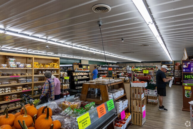 Fresh produce lines the bins at Wayne's Country Market in Lexington.