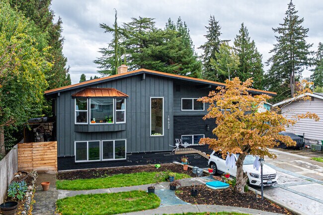Stunning modern styling has this home standing out in the Echo Lake neighborhood.