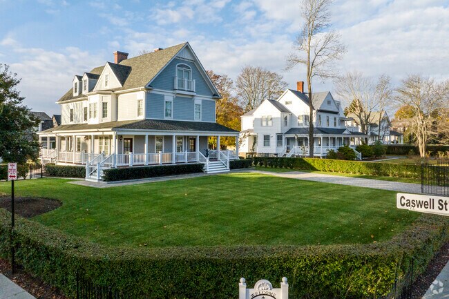 Contemporary Colonial style homes are abundant in the Narragansett area.