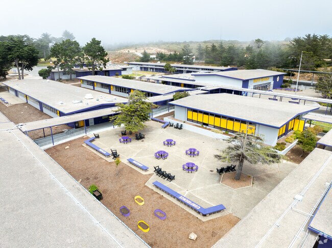 Seaside Middle School emphasizes STEM education and creative arts.