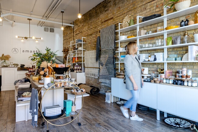 In downtown Wheaton, visitors can shop for ethically sourced decor from Amante Marketplace.