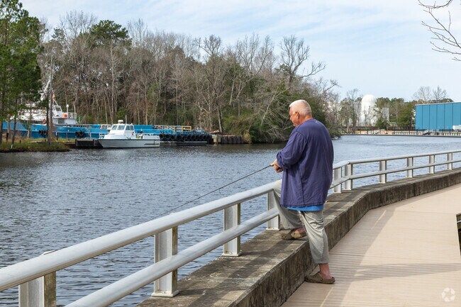 Marse Landing at Four Mile Creek is the heart of the boating and fishing scene in Freeport.