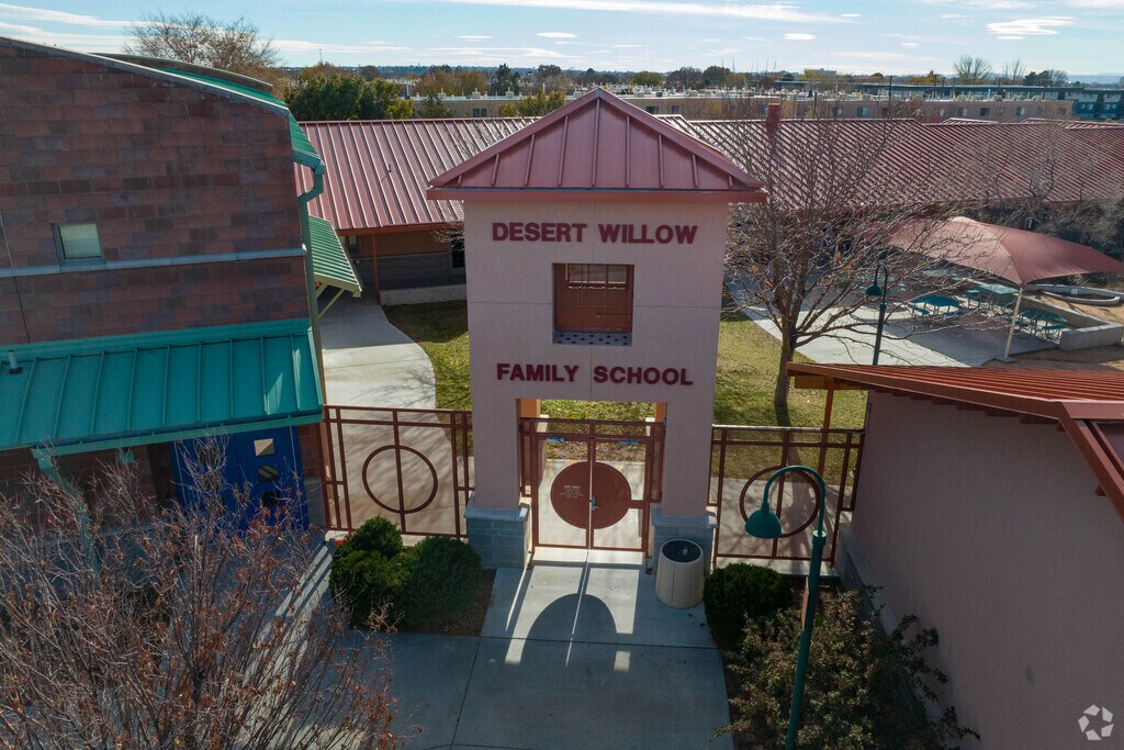 Desert Willow Family School front entrance.