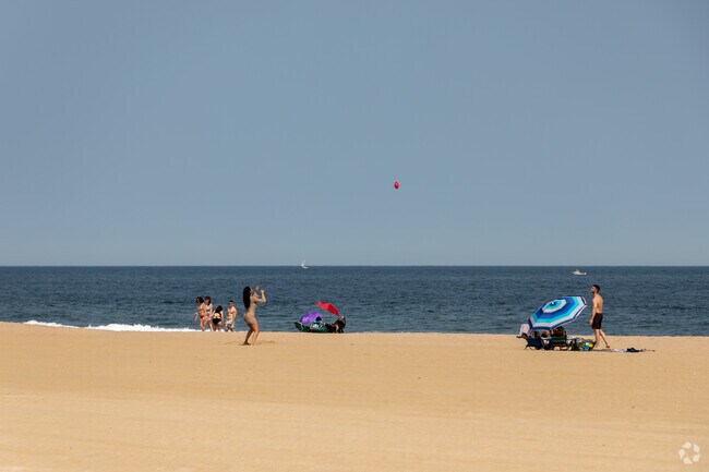 Bring your friends for a day at the beach in Asbury Park.