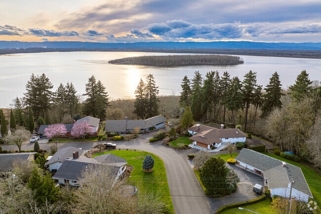 Homes in the Lake Shore neighborhood have views of Vancouver Lake.