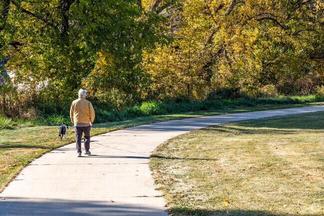 Creekside residents love strolling the trails through McPherson Park.