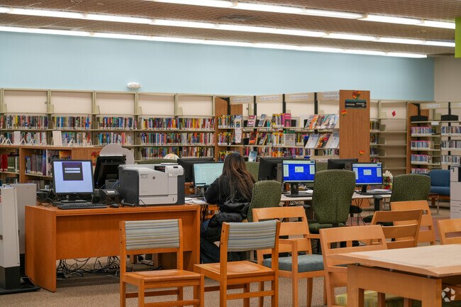 The Riverdale Public Library has access to high speed internet and is a great place to work.