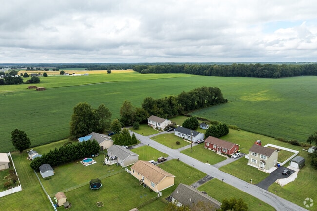 Sprawling fields outline the easy-going small town of Frederica.