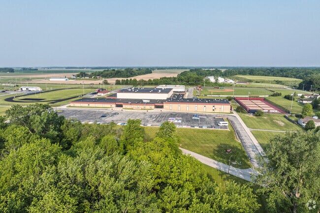 The Alexandria-Monroe High School campus is located in south central Alexandria.