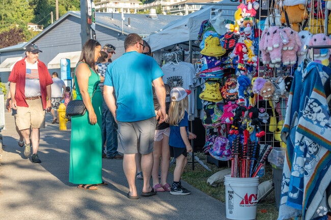 Discover the charm of Port Orchard's night market with a variety of local vendors.