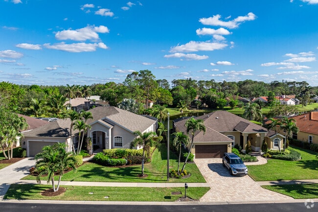 Homes in Briarwood are predominantly single family units with front and back yards.