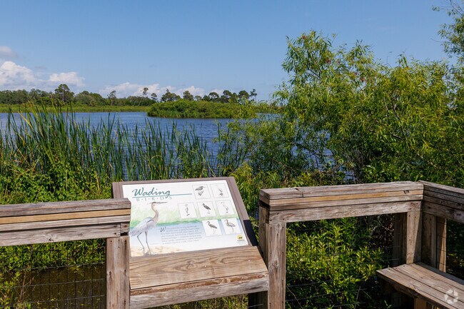 Dune Lakes are home to many species of wading birds in Upper Grand Lagoon.