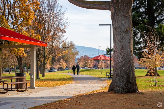 Residents of Chester like to walk around Brown park.