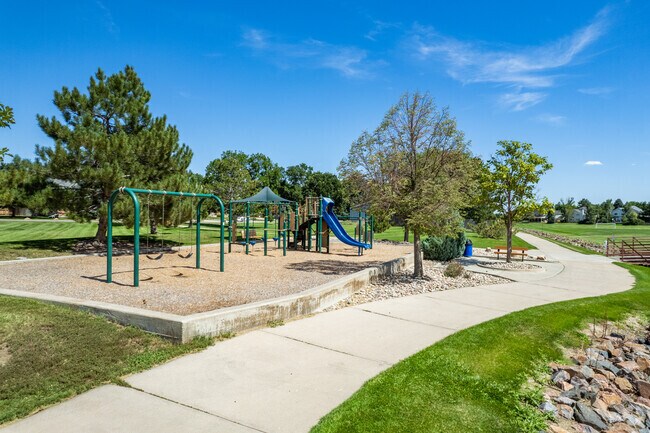 The playground at Highland Park, Broomfield, Colorado.