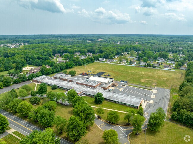 Aerial view of Taylor Mills School.
