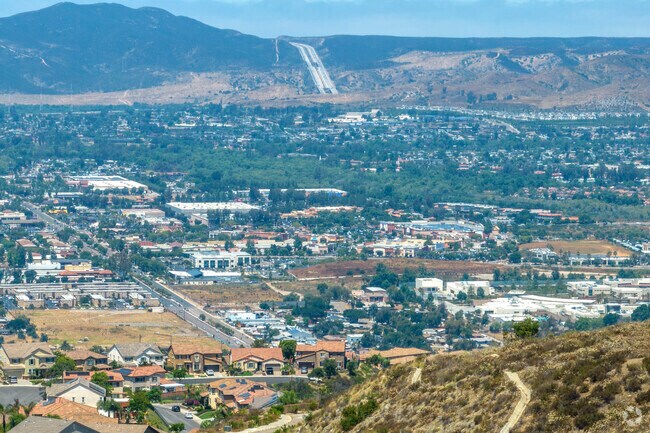 Elevated view over Santee from Sky Ranch.