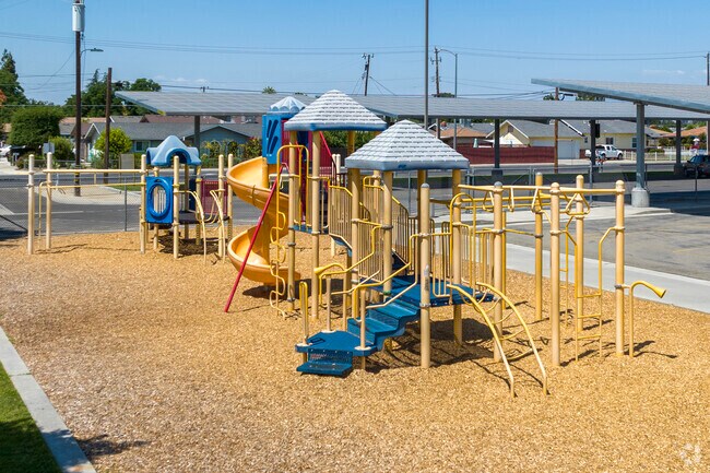 Students enjoy the playgrounds at Sierra Vista Elementary School in Clovis.