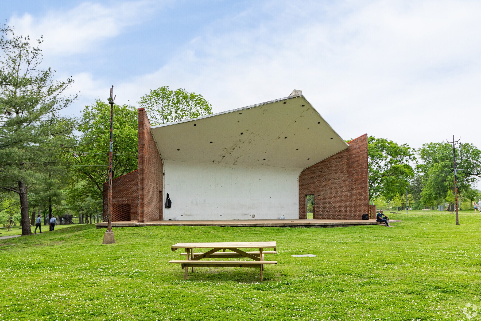 The Centennial Park Bandshell hosts concerts outdoors in Midtown.