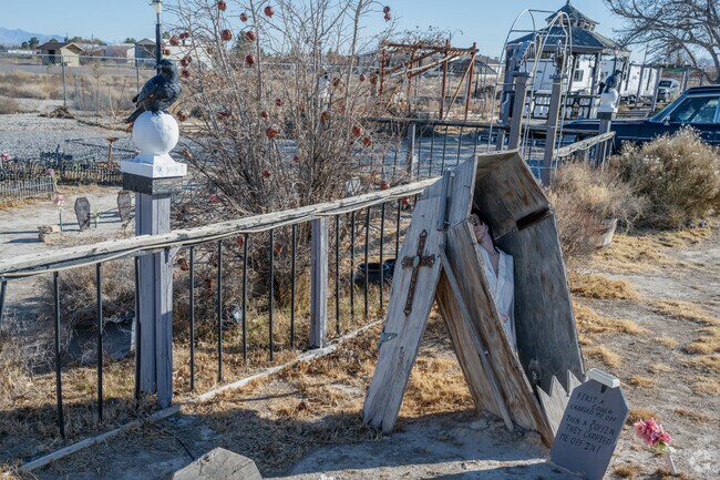 Coffinwood, a home decorated with coffins, offers tours throughout the year in Pahrump.