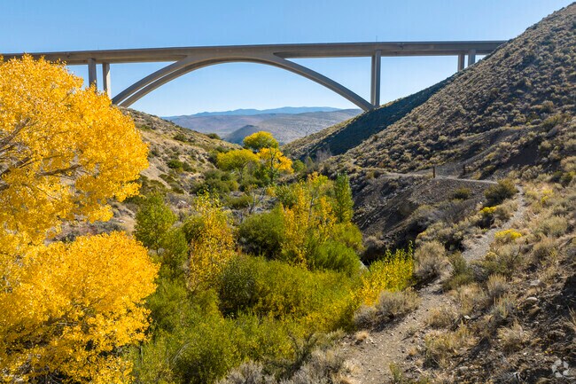 Galena Creek has hiking trails that run alongside the seasonal water flow in Pleasant Valley.