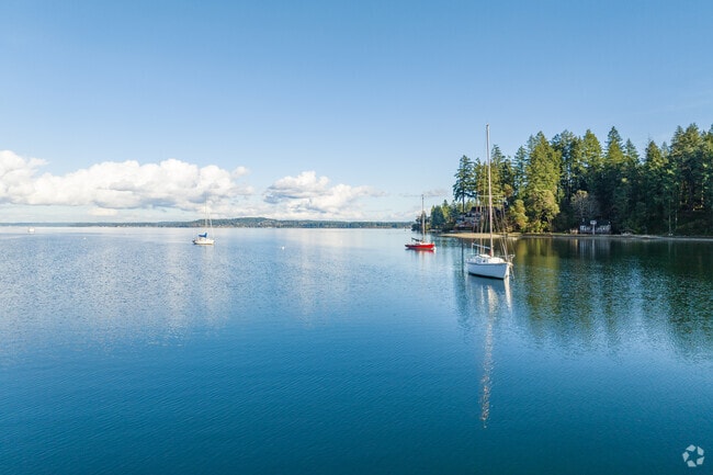Residents in Key Center utilize the miles of shorelines and waterways to take their boats out.