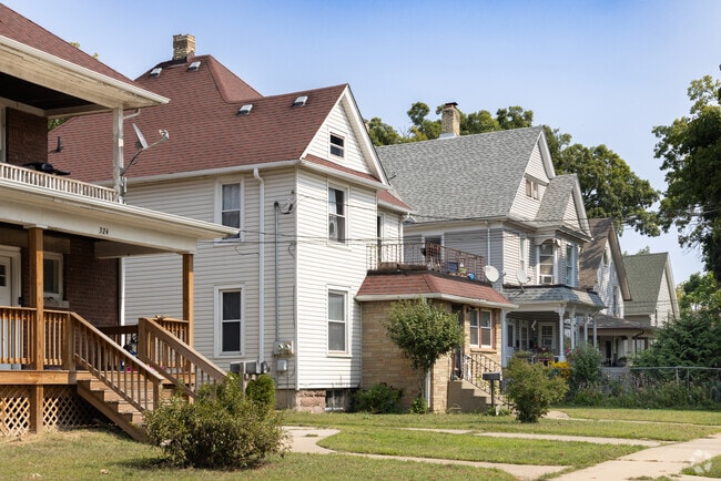 The area features many rentals as many homes have been converted into duplexes and multi-family.