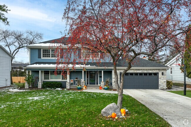 Traditional two story homes are common in South Cornelia.