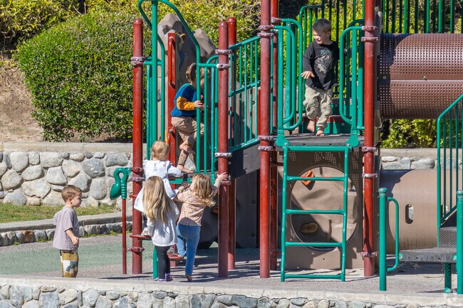 You'll have a hard time getting your kids to leave the Pines Park Playground.