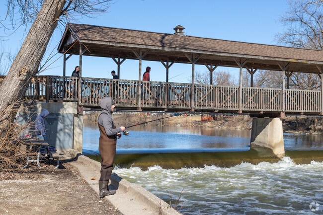 Huroc Park in Flat Rock is a prime fishing spot on the Huron River.