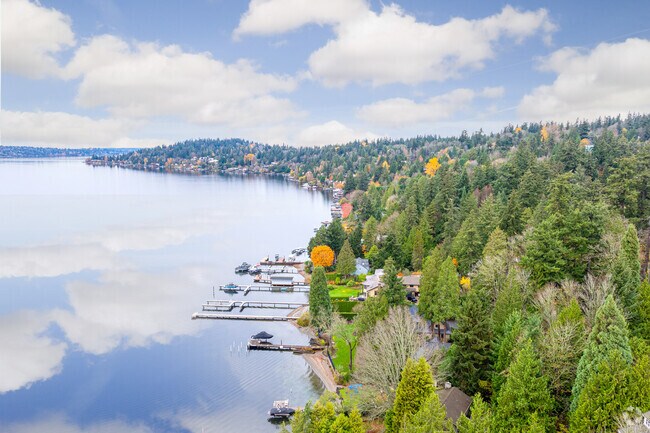 Groveland is centered around a beach with cedar forests.
