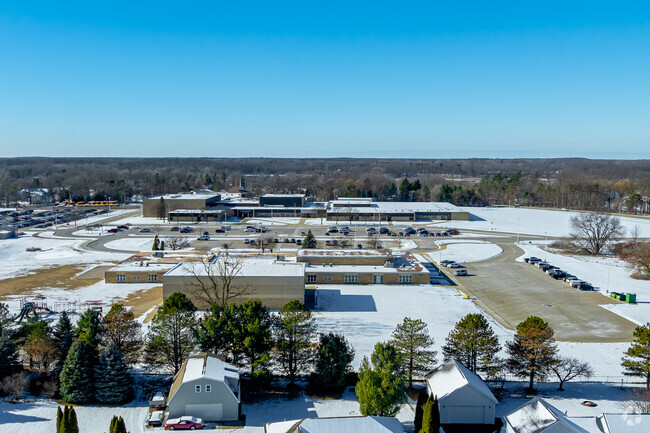 Two main lots provide parking for parents and teachers at Central Elementary School.