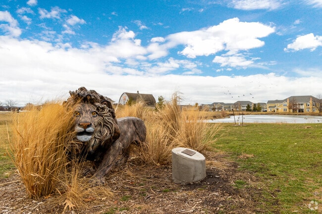 Johnston Commons in North District is watched over by Roary MacLeo, courtesy of the Lions Club.