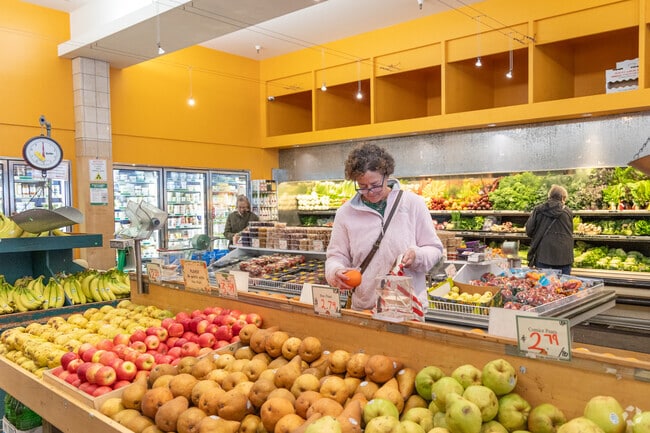 Market Hall has fresh produce that is locally sourced and organic in Rockridge, Oakland.