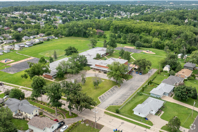 Aerial view of Madison Elementary.