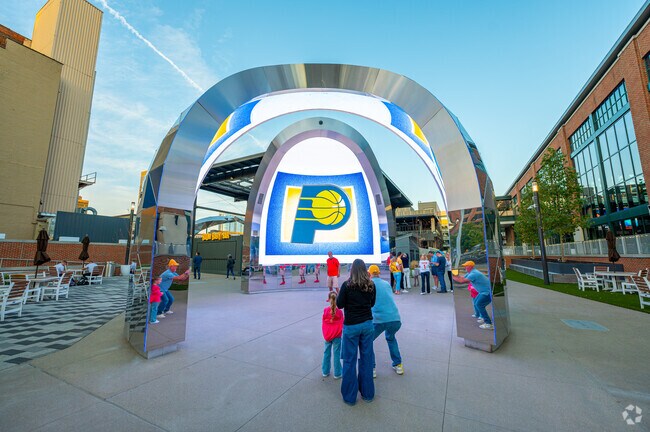 A short drive south of Clearwater is downtown Indianapolis and the Indiana Pacers.